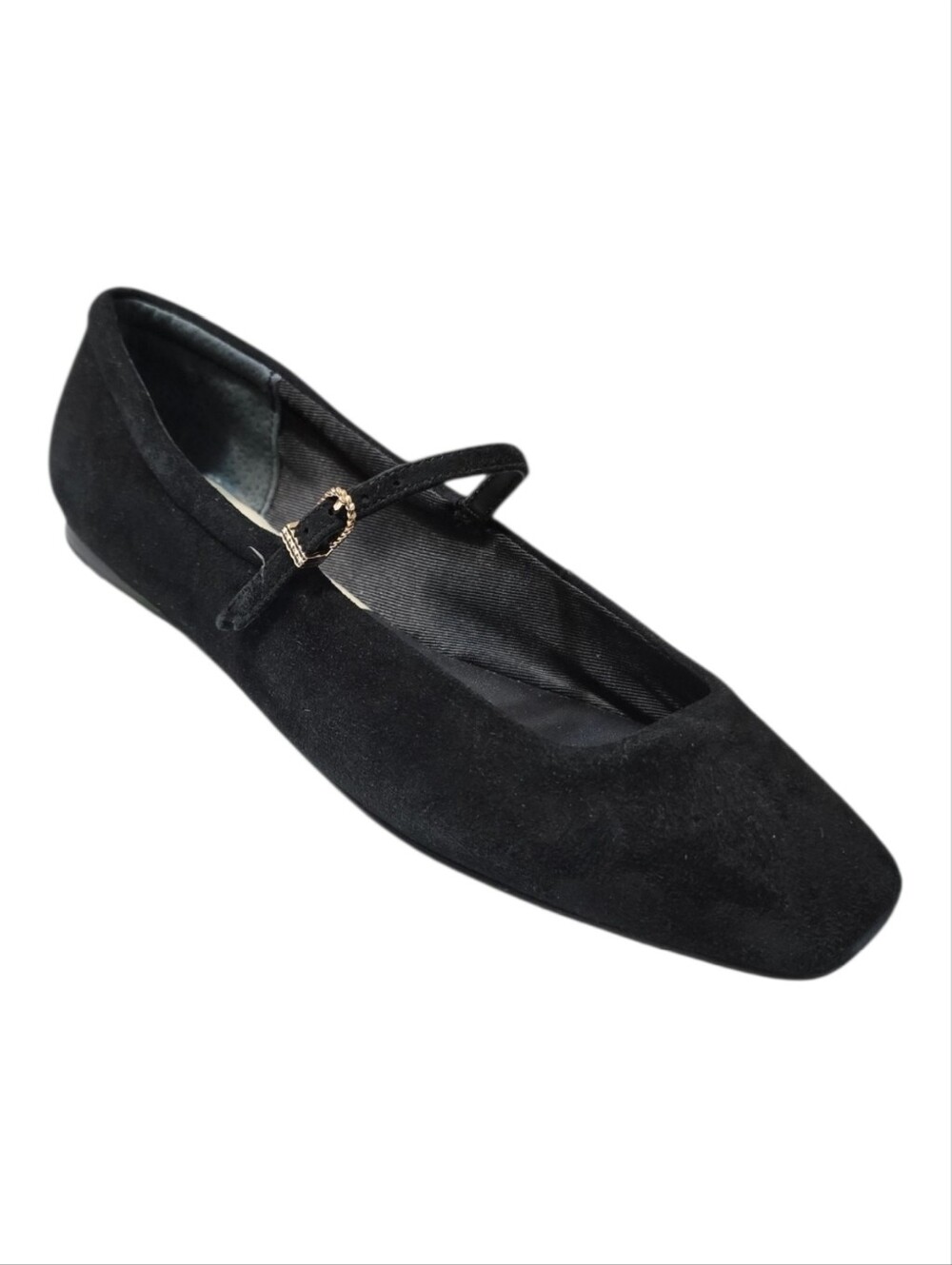 NIB Dolce Vita Reyes Onyx Suede Mary Jane Ballet Flats